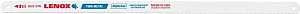 Lenox 20146V232HE Hacksaw Blade, Tuff Teeth, Bi-Metal, 1/2 in W, 12 in L, 32 TPI, Steel Cutting Edge, 10/PK