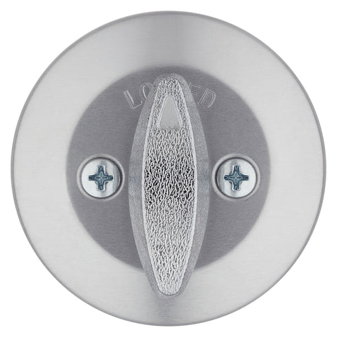 Kwikset 660 26D RCAL RCS Deadbolt, Metal, Satin Chrome, 2-3/8, 2-3/4 in Backset, K3 Keyway, 1-3/4 to 1-3/8 in Thick Door