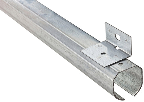 National Hardware N193-946 Round Rail, Steel, Galvanized, 2-13/32 in W, 2-3/8 in H, 96 in L, Pack of 2