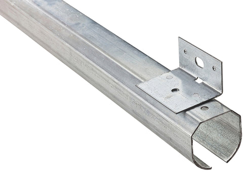 National Hardware N193-961 Round Rail, Steel, Galvanized, 2-13/32 in W, 2-3/8 in H, 144 in L, Pack of 2