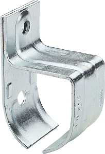 National Hardware N100-006 Round Rail Bracket, 2-13/16 in W x 2 in D x 4-5/16 in H Dimensions, Steel, Zinc, Pack of 10
