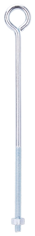 ProSource LR275 Eye Bolt, 6.5 mm Thread, Machine Thread, 3 in L Thread, 1 in Dia Eye, 123 lb Working Load, Steel, Zinc, Pack of 20