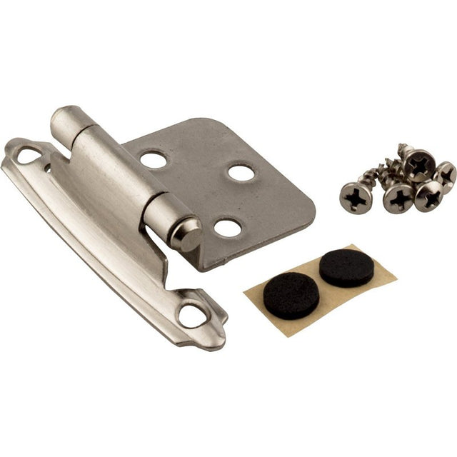KasaWare KFHO-A-SN2 Hinge, Satin Nickel, Self-Closing, Overlay Hinge ...