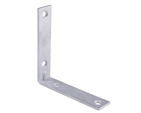 ProSource CB-G04-C4PS Corner Brace, 4 in L, 4 in W, 7/8 in H, Galvanized Steel, Galvanized, 3.1 mm Thick Material