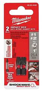 Milwaukee SHOCKWAVE 48-32-4440 Insert Bit Set, ECX Drive, 1/4 in