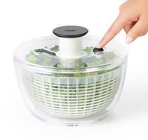 Good Grips 1045409 Salad and Herb Spinner, 2.44 qt Basket, 3.03 qt Bowl Capacity, 8 in Dia, 7 in H, Clear
