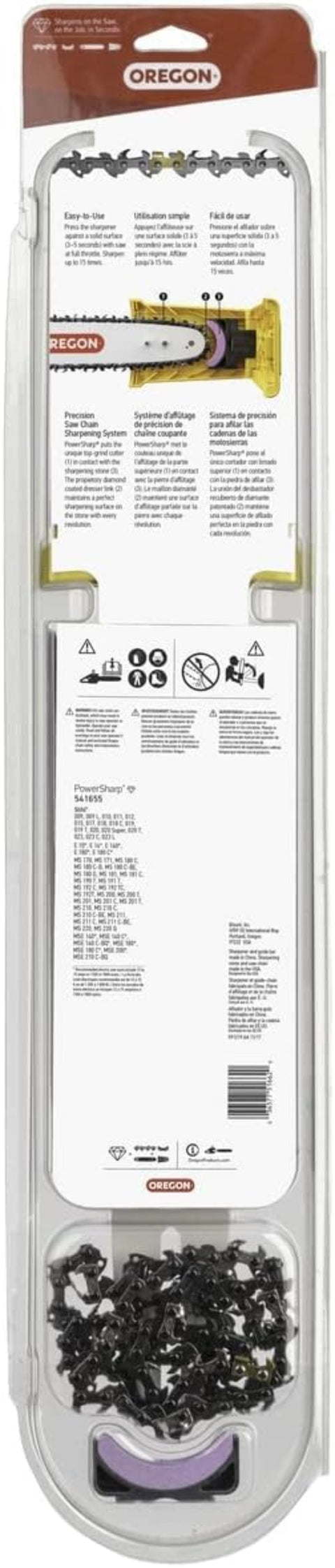 Oregon PowerSharp 541655 Conversion Kit, 55-Drive Link, 91PS Chain, 3/8 in TPI/Pitch