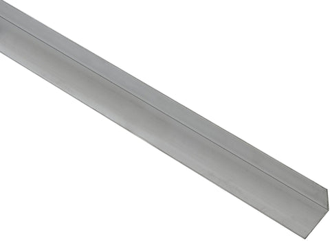 National Hardware 4203BC Series N258-327 Angle Stock, 1-1/2 in L Leg, 96 in L, 1/16 in Thick, Aluminum, Mill