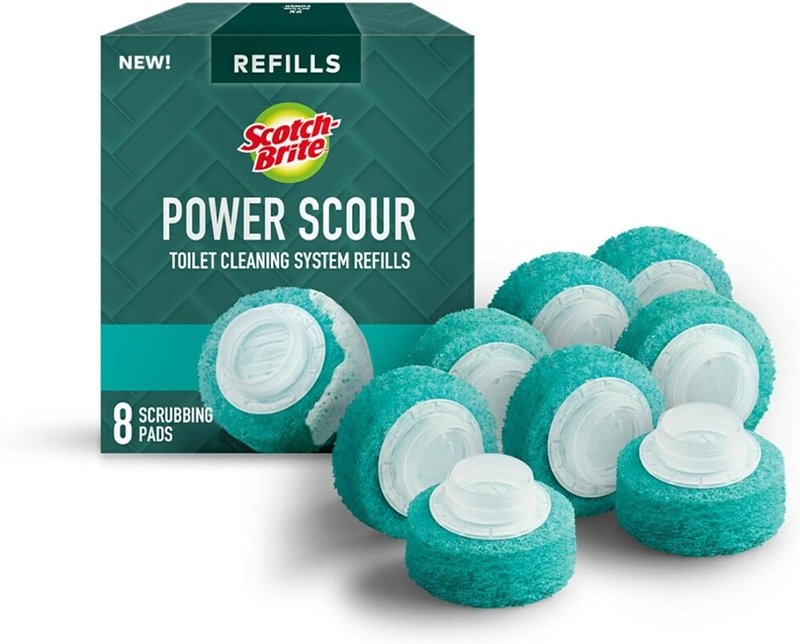Scotch-Brite Power Scour Series 559-PS-RF-6 Disposable Scrubbing Pad ...