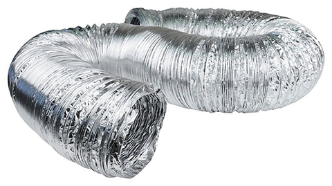 DUNDAS JAFINE AF525 Flexible Duct, 5 in, 25 ft L, Aluminum