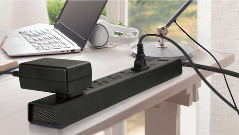 Powerzone ORPBSF405 Surge Strip, 4 ft L Cable, 7-Socket, Black
