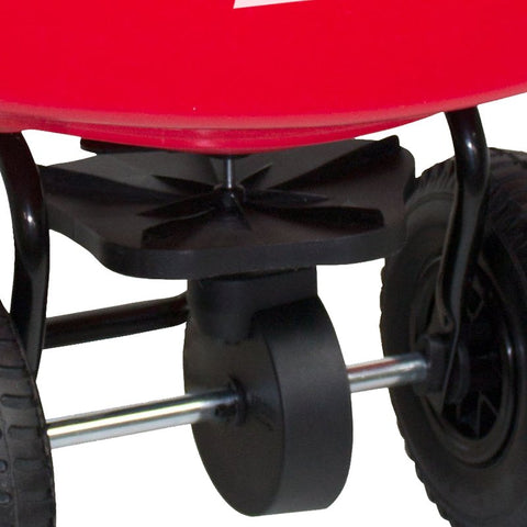 Chapin 8001A Residential Lawn Turf Spreader with Rubber Tire, 70 lb, Powder-Coated Steel Frame, Poly Hopper