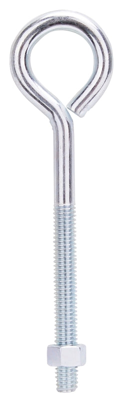 ProSource LR286 Eye Bolt, 3/8 in Thread, Machine Thread, 3 in L Thread, 1-5/8 in Dia Eye, 292 lb Working Load, Steel, Pack of 10