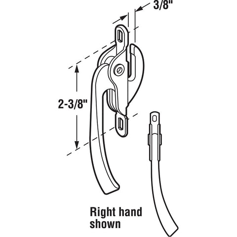 Prime-Line H 3542 Locking Handle, Aluminum