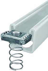 SuperStrut 100 ZA1003/8EG-10 Spring Nut, Steel, Galvanized