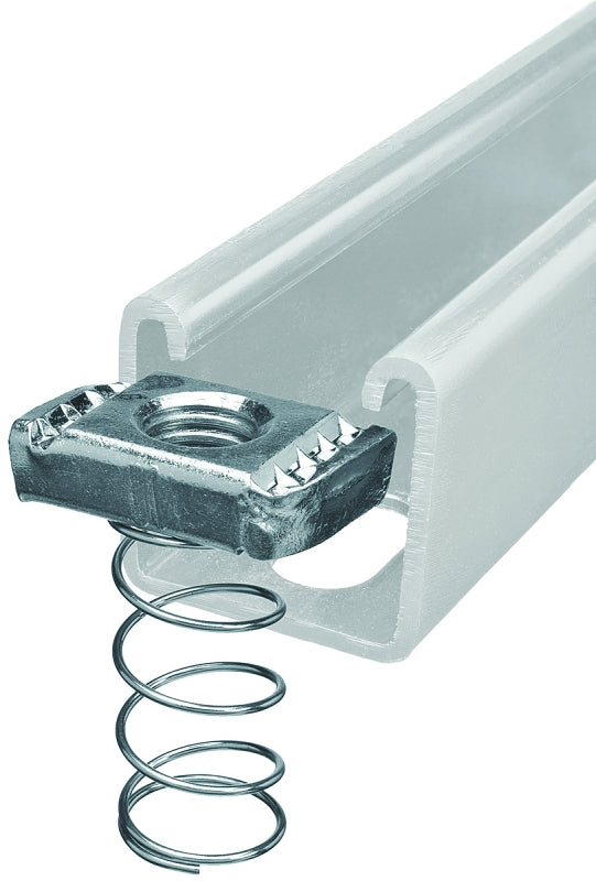 SuperStrut 100 Series ZA1001/2EG-10 Spring Nut, 1/2 in, Steel, Galvani ...