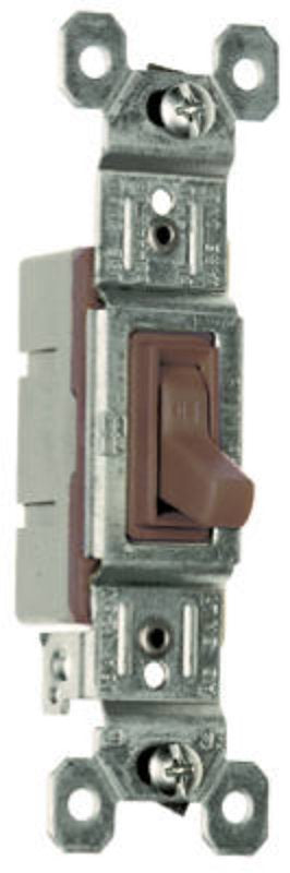 Legrand 660GUCC18 Toggle Switch, 15 A, 120 VAC, Side Wire Terminal, Thermoplastic Housing Material, Brown