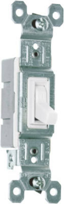 Legrand 660WGCP8 Toggle Switch, 120 VAC, Side Wire Terminal, Thermoplastic Housing Material