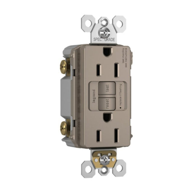 Legrand radiant Series 1597TRNICC4 GFCI Outlet, 125 V, 15 A, NEMA: NEM ...