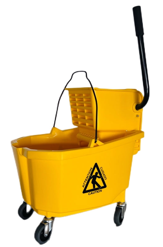 Simple Spaces 9130 Mop Bucket with Ringer, 32 qt Capacity