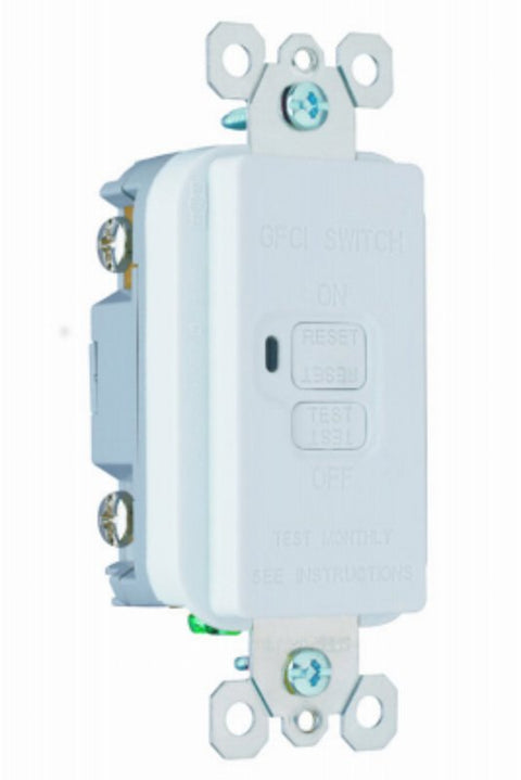 Legrand radiant Series 2087WCCD4 GFCI Receptacle, 125 V, 20 A, NEMA: NEMA 5-20R, Back and Side Wiring, White