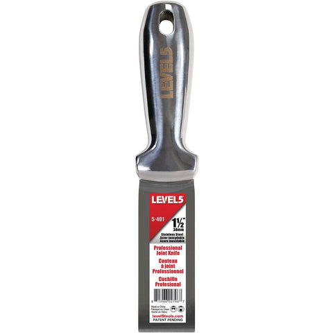 Level5 5-401 Joint Knife, 1-1/2 in W Blade, Stainless Steel Blade, Full-Tang Blade, Comfortable, Curved Handle, Pack of 4