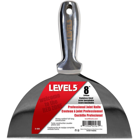 Level5 5-408 Joint Knife, 8 in W Blade, Stainless Steel Blade, Full-Tang Blade, Comfortable, Curved Handle, Pack of 4