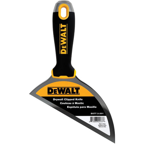 DEWALT DXTT-2-201 Clipped Knife, 6 in W Blade, Stainless Steel Blade, Ergonomic, Soft Grip Handle, Nylon Handle, Pack of 4