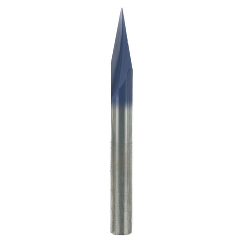 Freud 70-110 Carving Router Bit, 1/4 in Dia Cutter, 5/8 in L Cutting, 2-1/2 in OAL, 1/4 in Dia Shank, Carbide