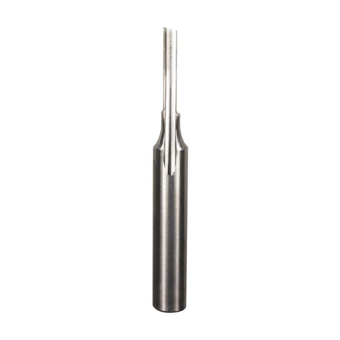 Freud 71-040 O-Flute Straight Bit, 1/8 in Dia Cutter, 1/2 in L Cutting, 2 in OAL, 1/4 in Dia Shank, 1-Cutter, Carbide
