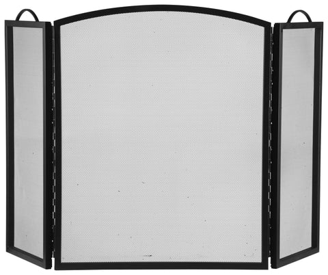 Simple Spaces CPO90505BK3L 3-Panel Fireplace Screen, Black