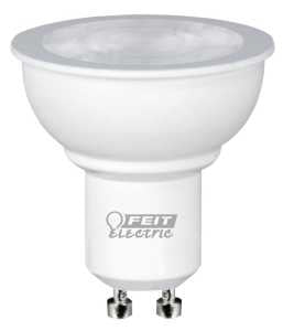 Feit Electric BPMR16GU10/500/95 LED Lamp, 120 V, 450 Lumens, 6 W, MR16 Lamp, 50 W Equivalent, GU10 Lamp Base