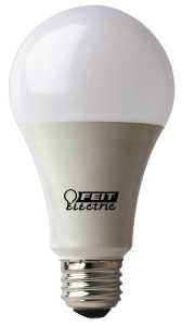 Feit Electric OM100DM/930CA LED Lamp, 120 V, 1600 Lumens, 17.5 W, A21 Lamp, 100 W Equivalent, E26 Lamp Base