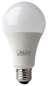 Feit Electric OM100DM/950CA/2 LED Lamp, General Purpose, 1600 Lumens, 17.5 W, A19 Lamp, 100 W Equivalent, E26 Lamp Base