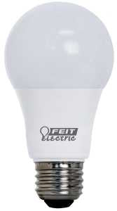 Feit Electric OM75/930CA10K/2 LED Bulb, General Purpose, A19 Lamp, 75 W Equivalent, E26 Lamp Base, Bright White Light