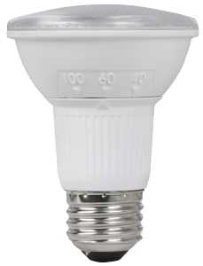 Feit Electric PAR20/ADJ/950CA LED Bulb, 120 V, 450 Lumens, 6 W, PAR20 Lamp, 50 W Equivalent, E26 Lamp Base