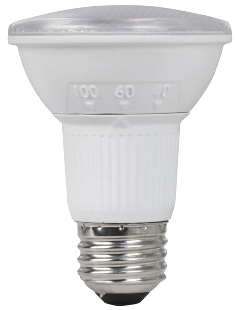 Feit Electric PAR20/ADJ/950CA LED Bulb, 120 V, 450 Lumens, 6 W, PAR20 Lamp, 50 W Equivalent, E26 Lamp Base