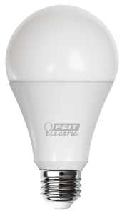 Feit Electric OM150DM/830/LED LED Bulb, General Purpose, 2605 Lumens, 28 W, A21 Lamp, 150 W Equivalent, E26 Lamp Base, Pack of 4