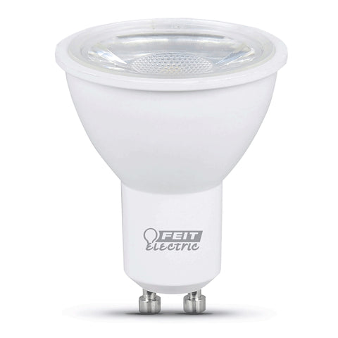 Feit Electric MR16GU105005K10KLED6 LED Bulb, Track/Recessed, 500 Lumens, 7 W, MR16 Lamp, 50 W Equivalent, GU10 Lamp Base