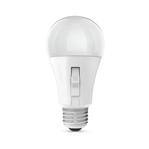 Feit Electric OM100/3CCTCA/DD/LEDI LED Bulb, Color Selectable, Dusk-to-Dawn, A21 Lamp, 100 W Equivalent, Non-Dimmable