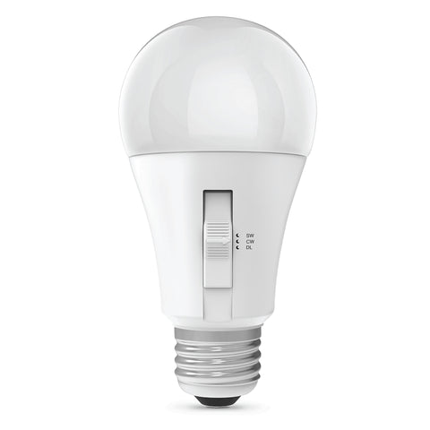 Feit Electric OM100/3CCTCA/MM/LEDI Motion Sensor LED Bulb, Color Selectable, A21 Lamp, 100 W Equivalent, Non-Dimmable