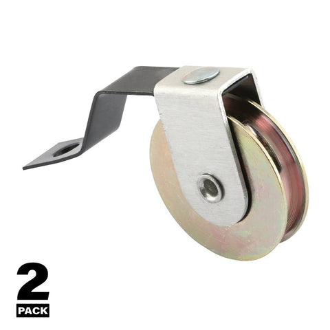 Prime-Line B 639 Roller Assembly, 1-3/4 in L Dimensions, 1 in Dia Roller, 1/4 in W Roller, Steel, Gray, 2-Roller