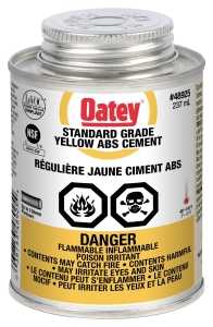 Oatey 31541 Standard Cement, 236 mL Can, Liquid, Yellow