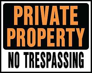 Hy-Ko Hy-Glo Series SP-106 Identification Sign, Rectangular, PRIVATE PROPERTY NO TRESPASSING, Fluorescent Orange Legend, Pack of 5
