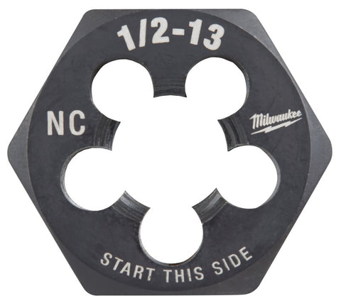 Milwaukee 49-57-5360 Threading Die, 1/2-13 Thread, Coarse Thread, HCS