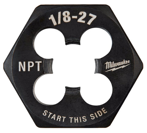 Milwaukee 49-57-5389 Threading Die, 1/8-27 Thread, NPT Thread, HCS