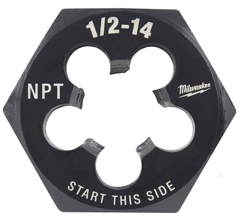 Milwaukee 49-57-5393 Threading Die, 1/2-14 Thread, NPT Thread, HCS