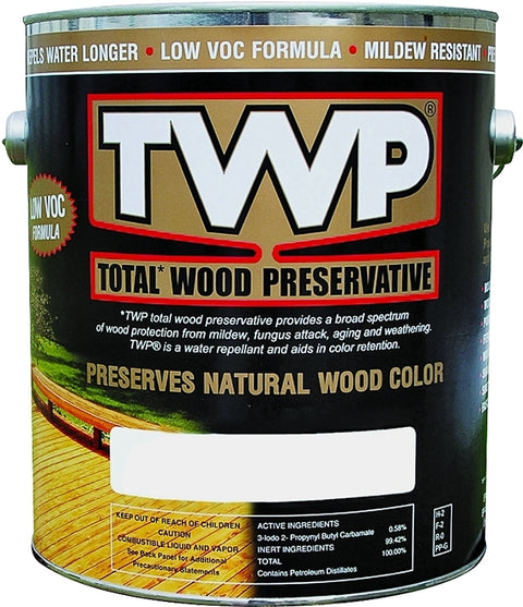 TWP TWP-1500-1 Wood Preservative, 150 to 450 sq-ft/gal Coverage Area, Clear, Liquid, 1 gal Can, Pack of 4