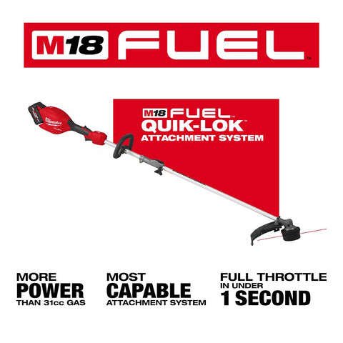 Milwaukee M18 FUEL Gen II, QUIK-LOK Series 3016-21ST Cordless String Trimmer Kit, Battery Included, M18 REDLITHIUM