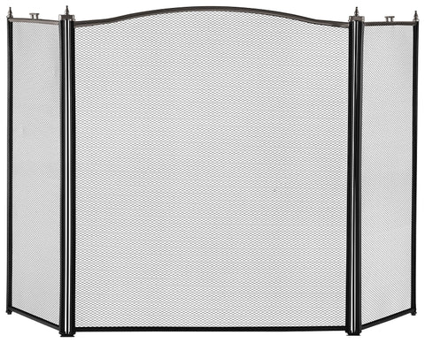 Simple Spaces C31020ASK3L 3-Panel Fireplace Screen, Antique Silver